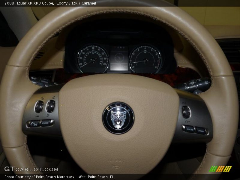 Ebony Black / Caramel 2008 Jaguar XK XK8 Coupe