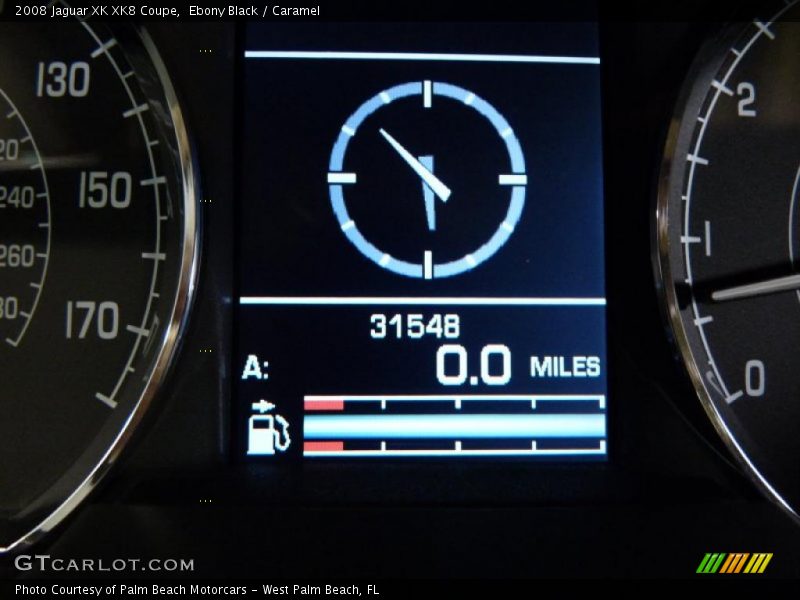 Ebony Black / Caramel 2008 Jaguar XK XK8 Coupe