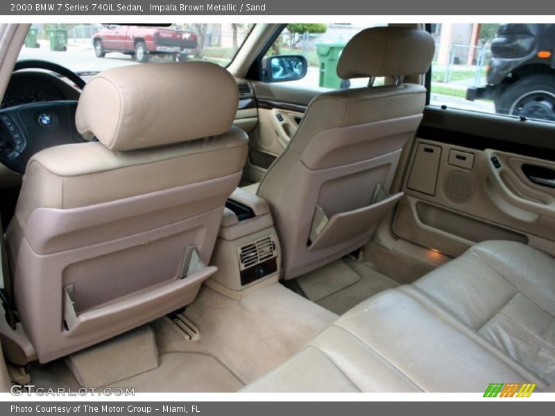  2000 7 Series 740iL Sedan Sand Interior