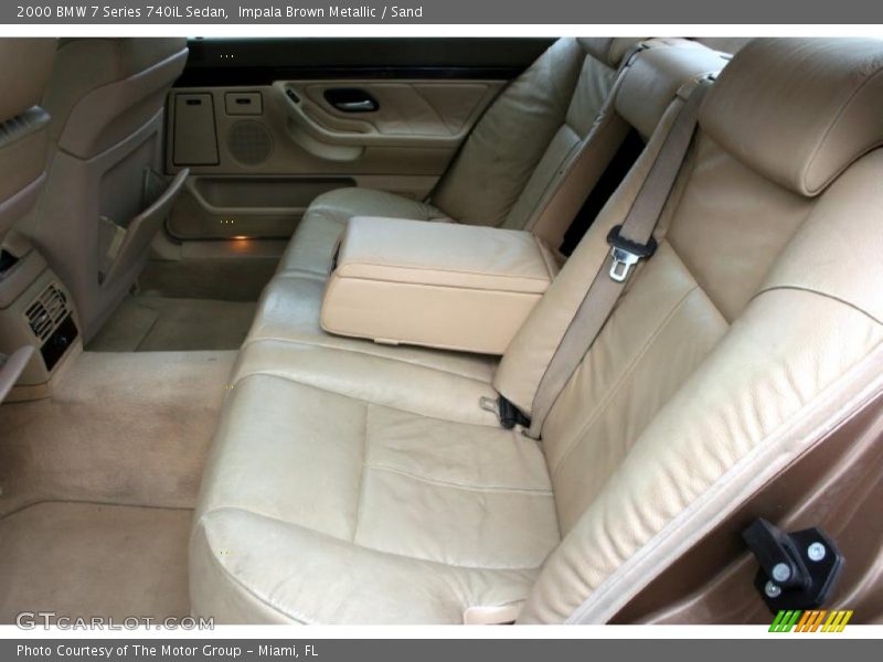  2000 7 Series 740iL Sedan Sand Interior