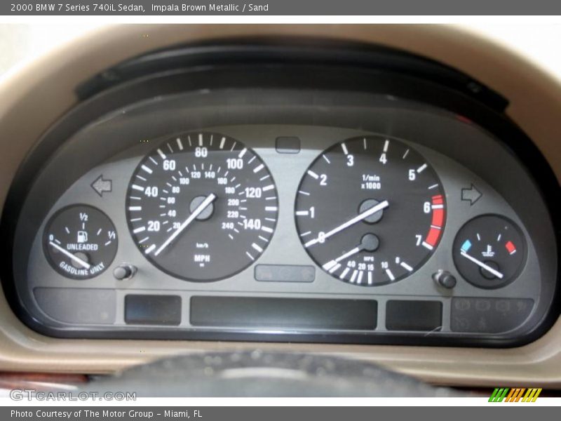  2000 7 Series 740iL Sedan 740iL Sedan Gauges