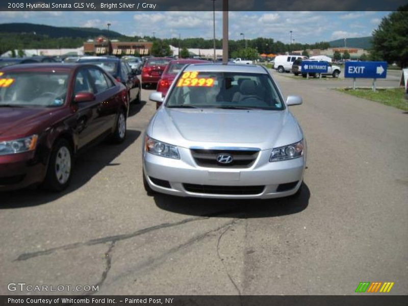 Bright Silver / Gray 2008 Hyundai Sonata GLS V6