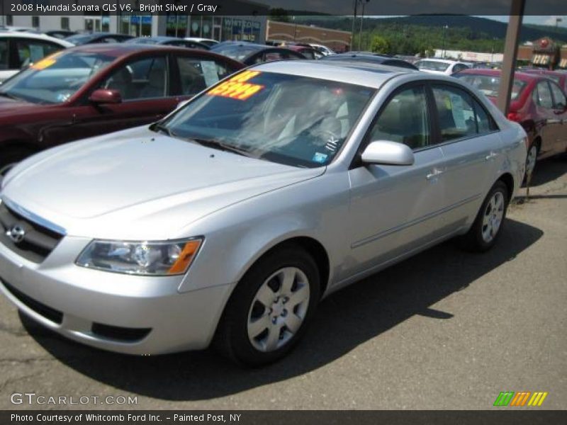 Bright Silver / Gray 2008 Hyundai Sonata GLS V6