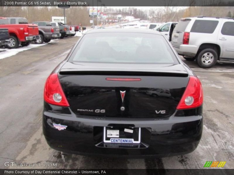 Black / Ebony Black 2008 Pontiac G6 V6 Sedan