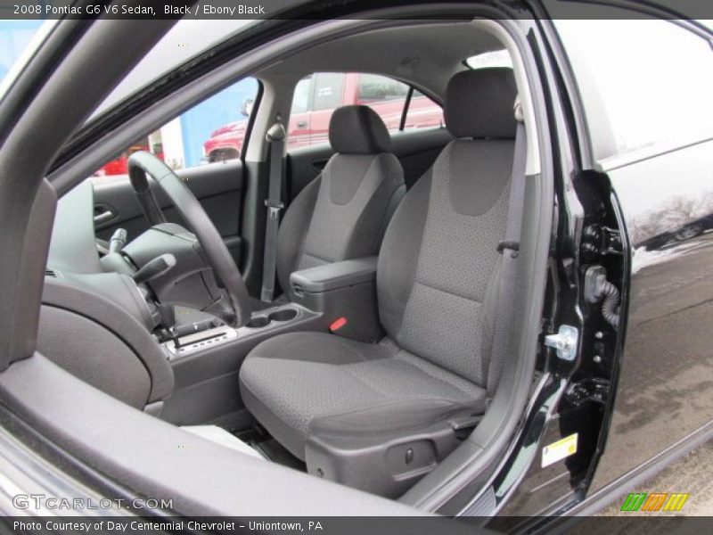 Black / Ebony Black 2008 Pontiac G6 V6 Sedan