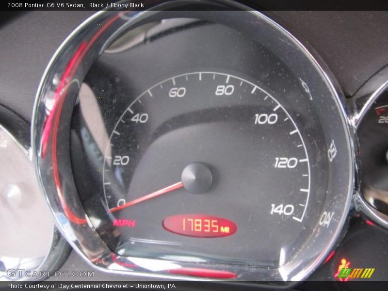 Black / Ebony Black 2008 Pontiac G6 V6 Sedan