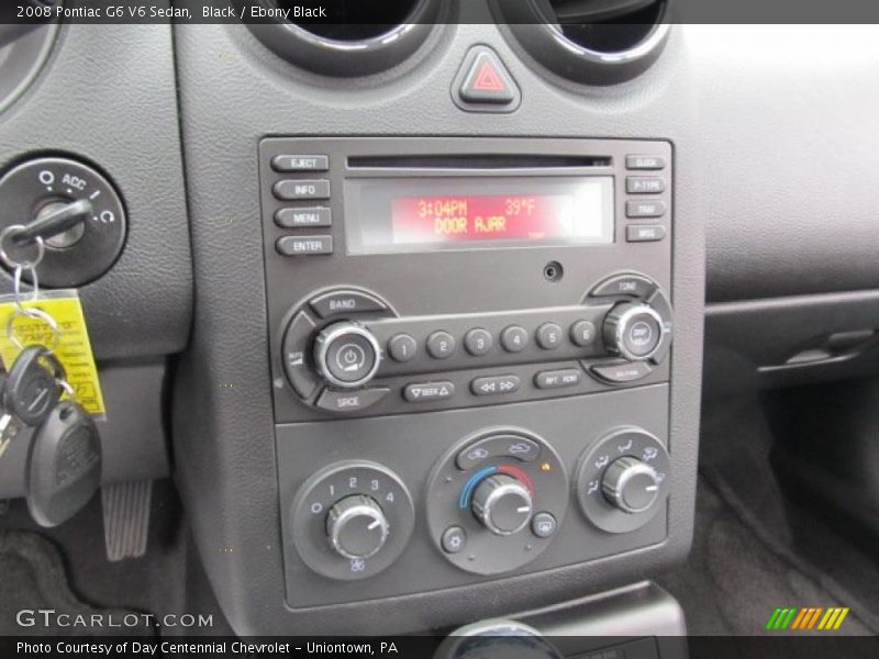 Black / Ebony Black 2008 Pontiac G6 V6 Sedan