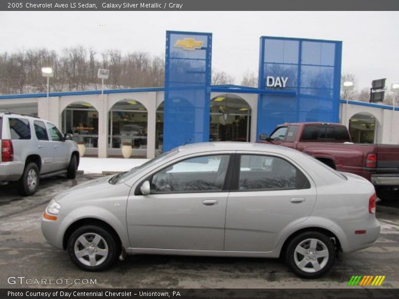 Galaxy Silver Metallic / Gray 2005 Chevrolet Aveo LS Sedan
