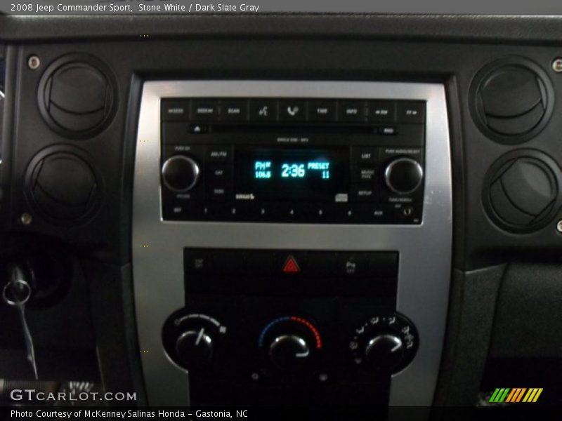 Stone White / Dark Slate Gray 2008 Jeep Commander Sport