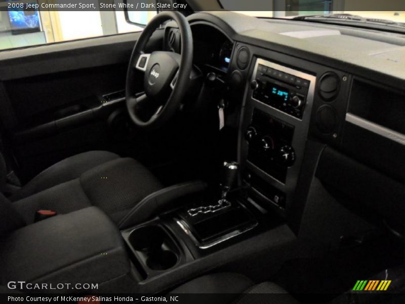 Stone White / Dark Slate Gray 2008 Jeep Commander Sport