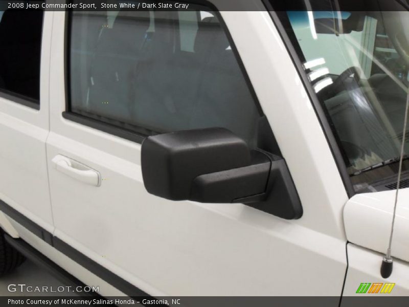 Stone White / Dark Slate Gray 2008 Jeep Commander Sport