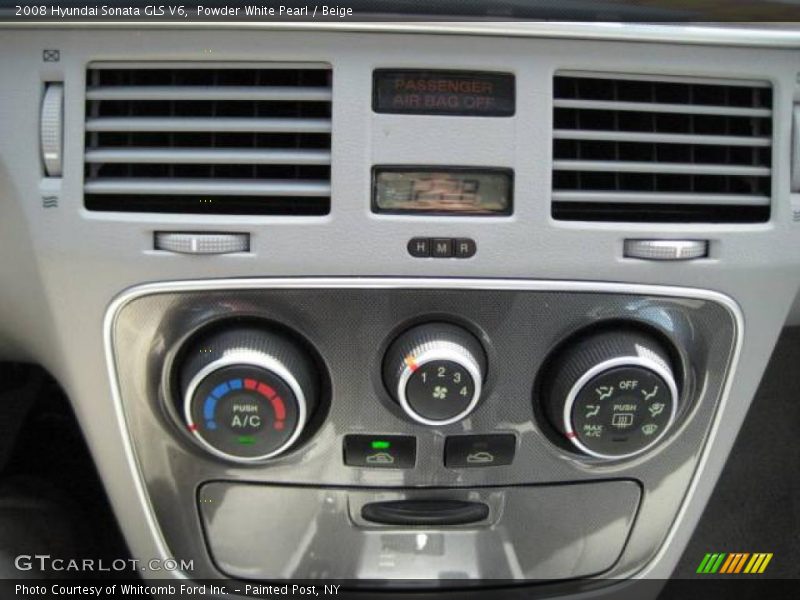 Powder White Pearl / Beige 2008 Hyundai Sonata GLS V6
