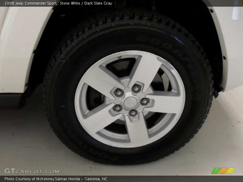Stone White / Dark Slate Gray 2008 Jeep Commander Sport
