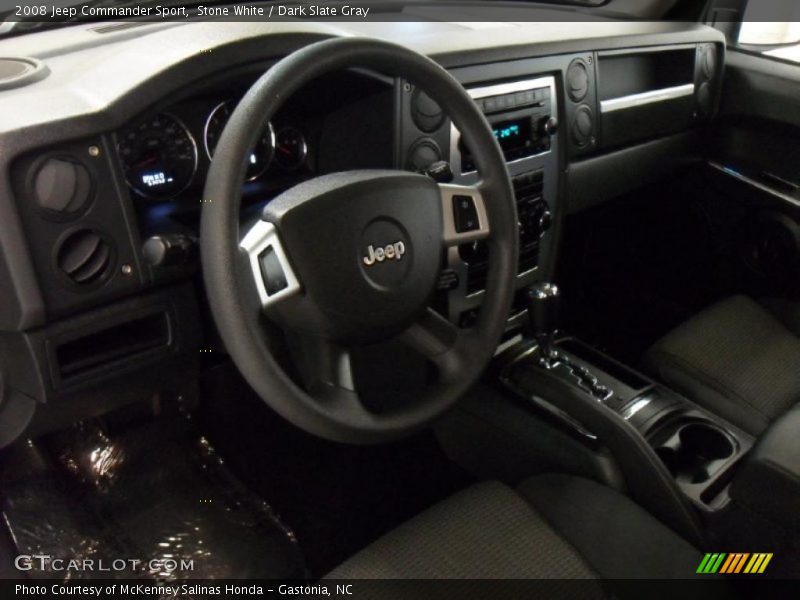 Stone White / Dark Slate Gray 2008 Jeep Commander Sport