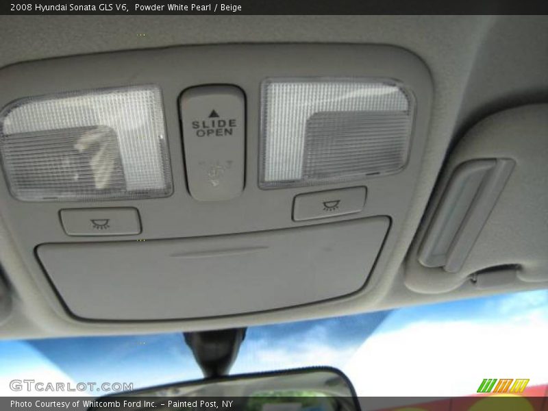 Powder White Pearl / Beige 2008 Hyundai Sonata GLS V6