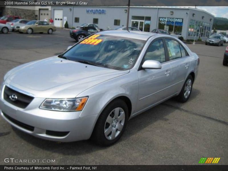 Bright Silver / Gray 2008 Hyundai Sonata GLS V6