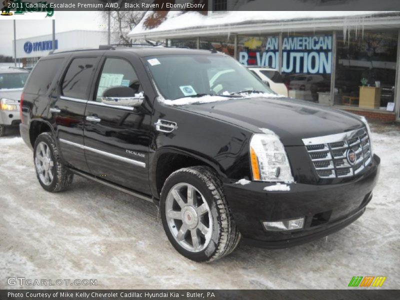 Black Raven / Ebony/Ebony 2011 Cadillac Escalade Premium AWD