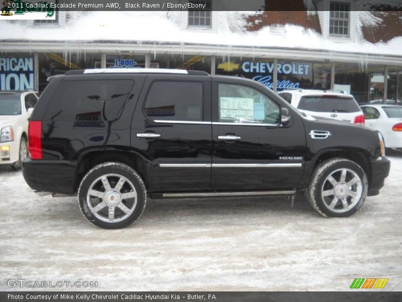Black Raven / Ebony/Ebony 2011 Cadillac Escalade Premium AWD