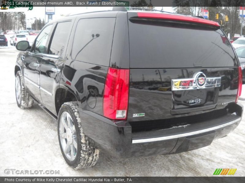 Black Raven / Ebony/Ebony 2011 Cadillac Escalade Premium AWD