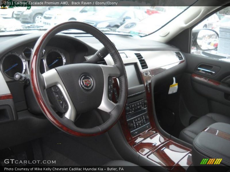 Black Raven / Ebony/Ebony 2011 Cadillac Escalade Premium AWD
