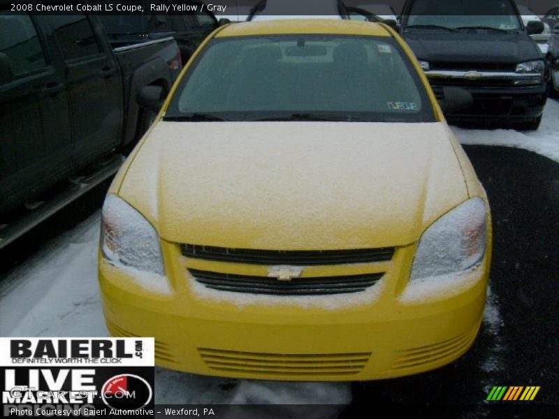 Rally Yellow / Gray 2008 Chevrolet Cobalt LS Coupe