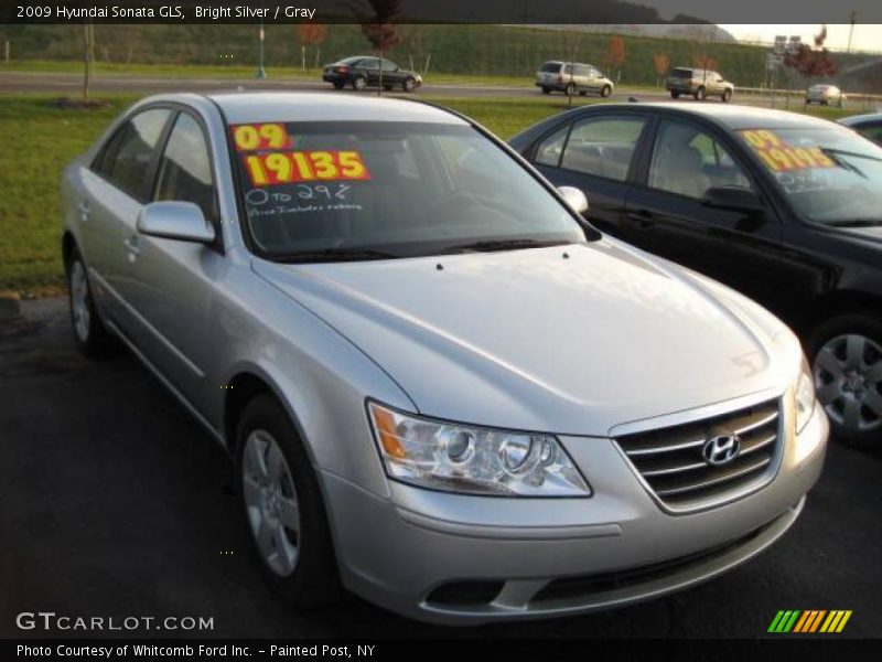 Bright Silver / Gray 2009 Hyundai Sonata GLS