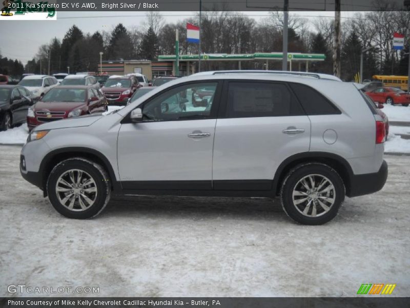 Bright Silver / Black 2011 Kia Sorento EX V6 AWD