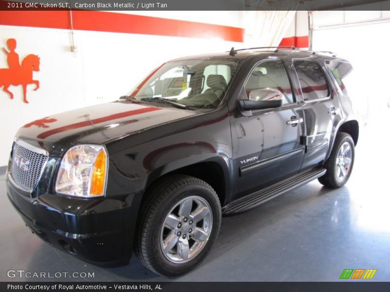Carbon Black Metallic / Light Tan 2011 GMC Yukon SLT
