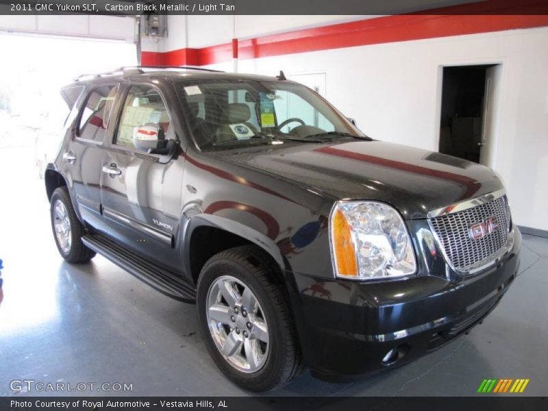 Carbon Black Metallic / Light Tan 2011 GMC Yukon SLT