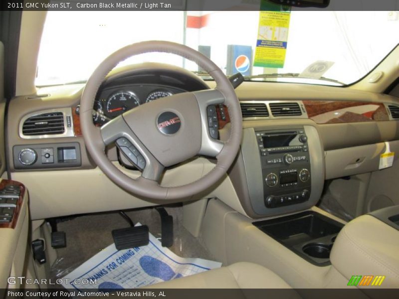Carbon Black Metallic / Light Tan 2011 GMC Yukon SLT