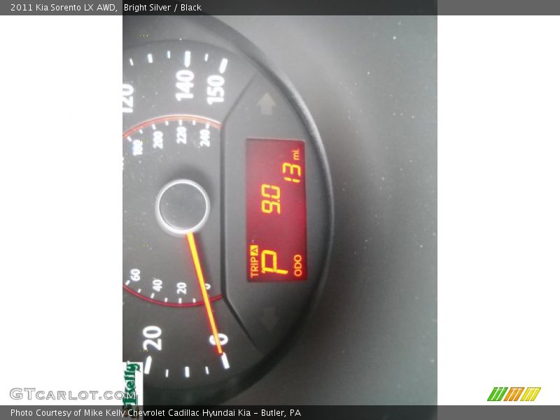 Bright Silver / Black 2011 Kia Sorento LX AWD