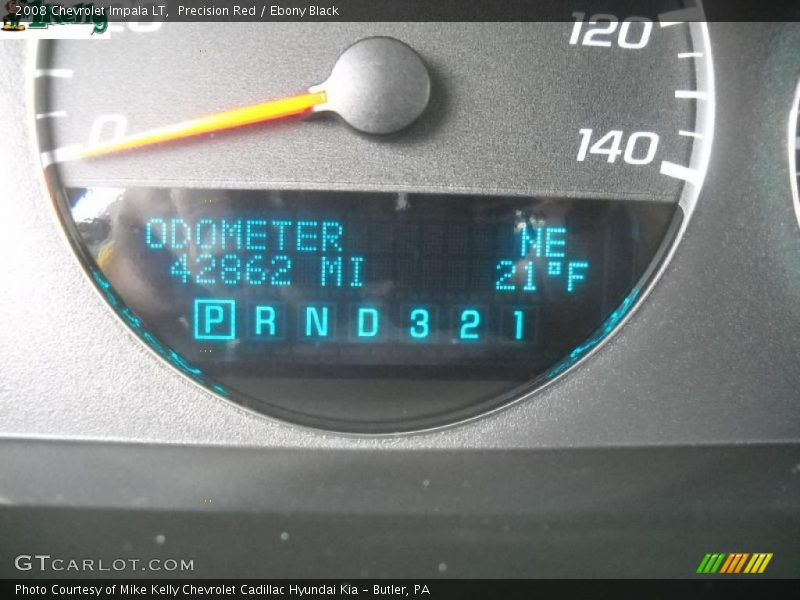 Precision Red / Ebony Black 2008 Chevrolet Impala LT