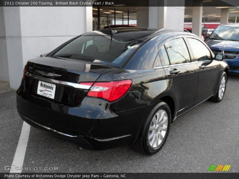 Brilliant Black Crystal Pearl / Black 2011 Chrysler 200 Touring