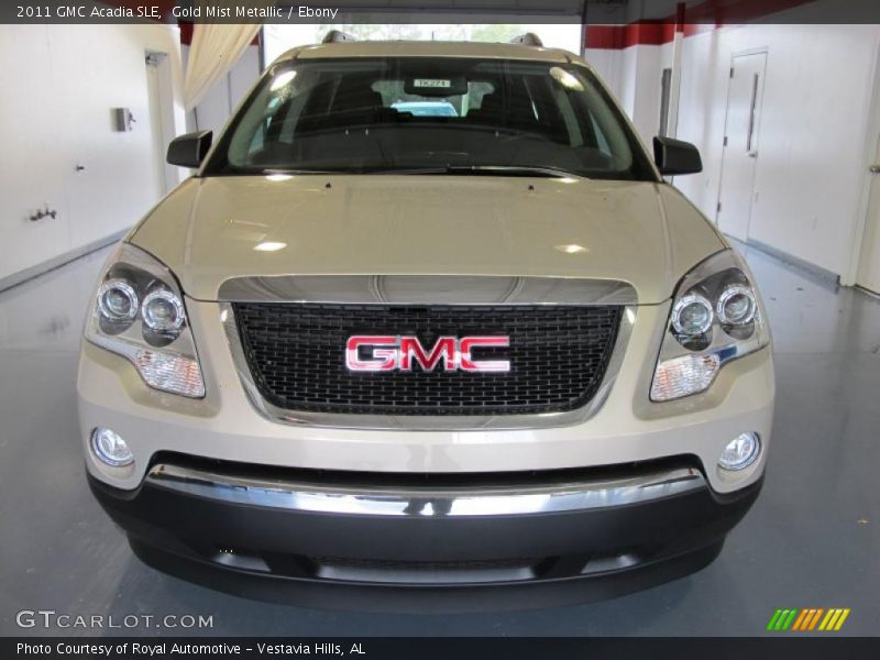 Gold Mist Metallic / Ebony 2011 GMC Acadia SLE