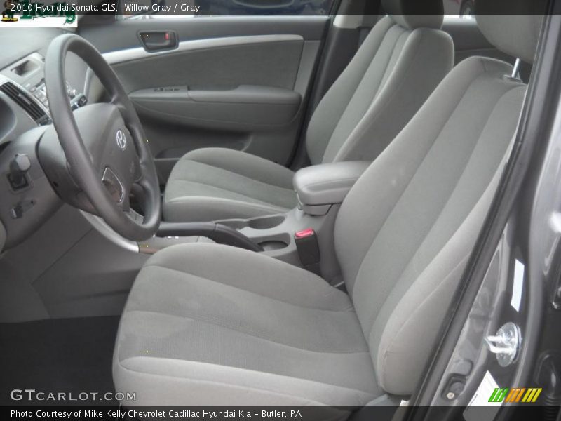 Willow Gray / Gray 2010 Hyundai Sonata GLS