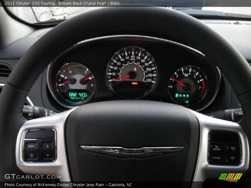 Brilliant Black Crystal Pearl / Black 2011 Chrysler 200 Touring