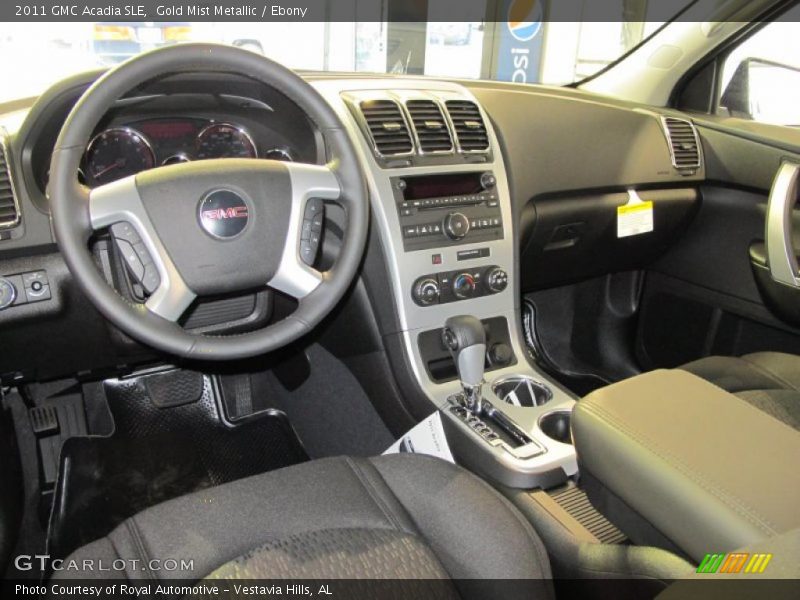 Gold Mist Metallic / Ebony 2011 GMC Acadia SLE