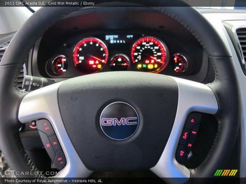 Gold Mist Metallic / Ebony 2011 GMC Acadia SLE