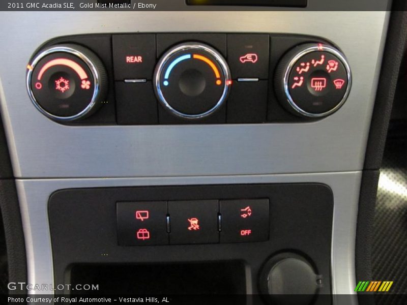 Gold Mist Metallic / Ebony 2011 GMC Acadia SLE