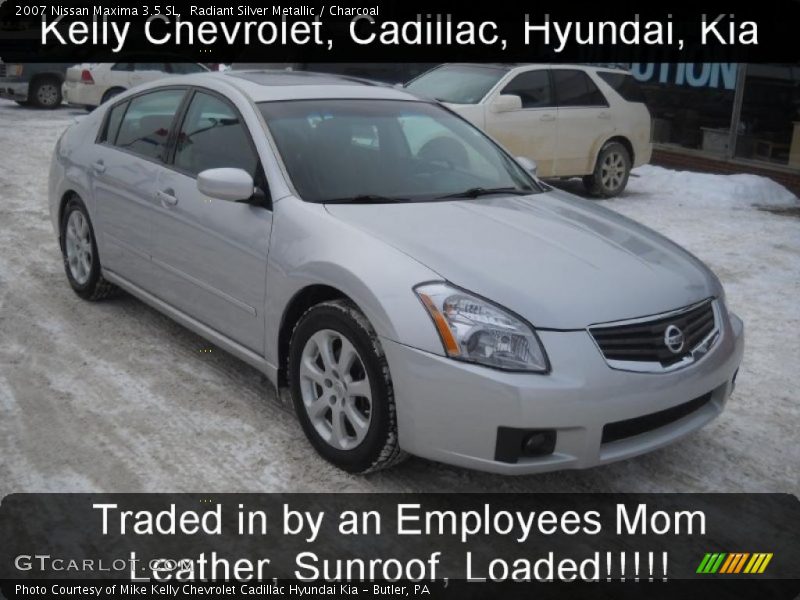 Radiant Silver Metallic / Charcoal 2007 Nissan Maxima 3.5 SL