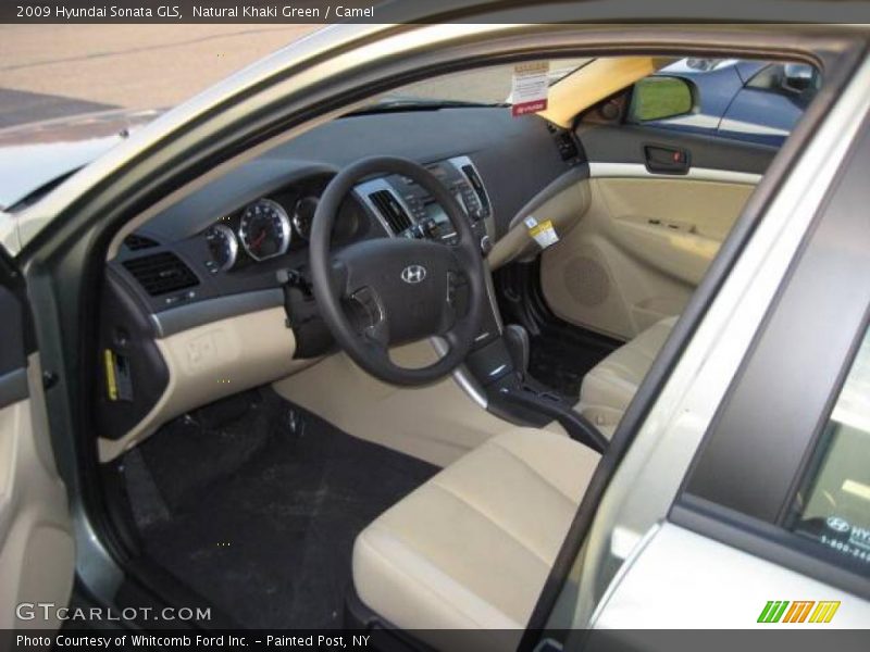 Natural Khaki Green / Camel 2009 Hyundai Sonata GLS