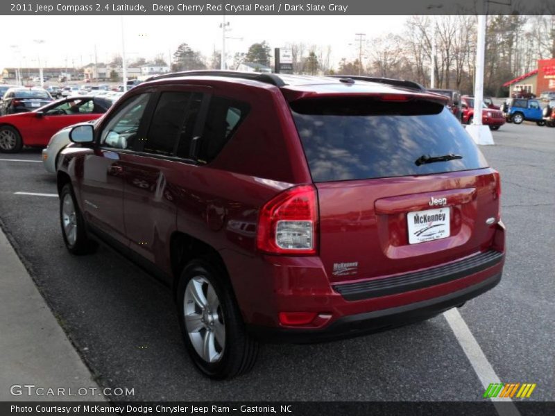 Deep Cherry Red Crystal Pearl / Dark Slate Gray 2011 Jeep Compass 2.4 Latitude