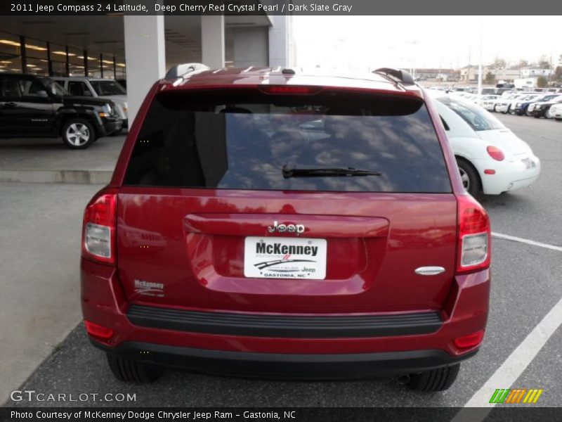 Deep Cherry Red Crystal Pearl / Dark Slate Gray 2011 Jeep Compass 2.4 Latitude