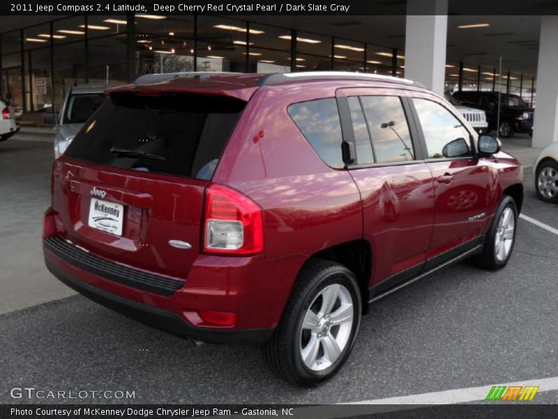 Deep Cherry Red Crystal Pearl / Dark Slate Gray 2011 Jeep Compass 2.4 Latitude
