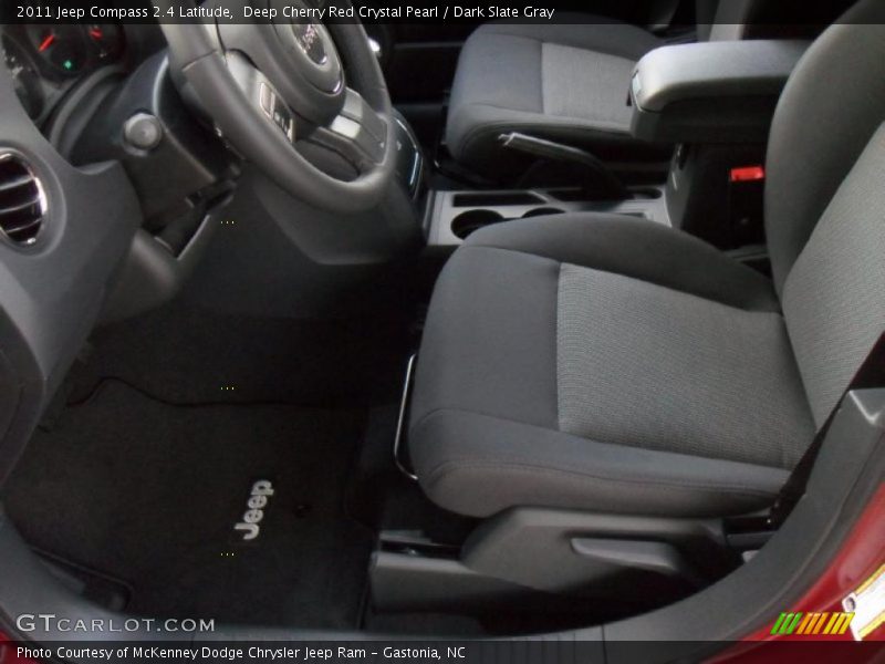 Deep Cherry Red Crystal Pearl / Dark Slate Gray 2011 Jeep Compass 2.4 Latitude