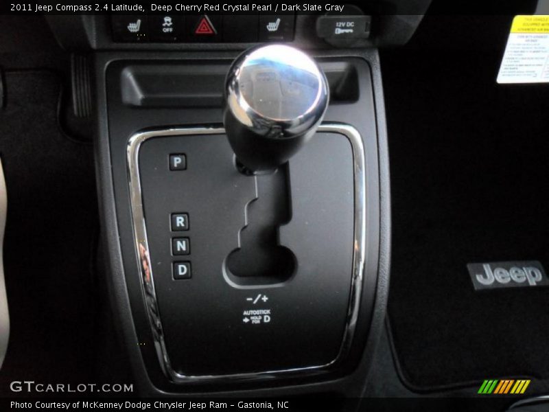  2011 Compass 2.4 Latitude CVT Automatic Shifter