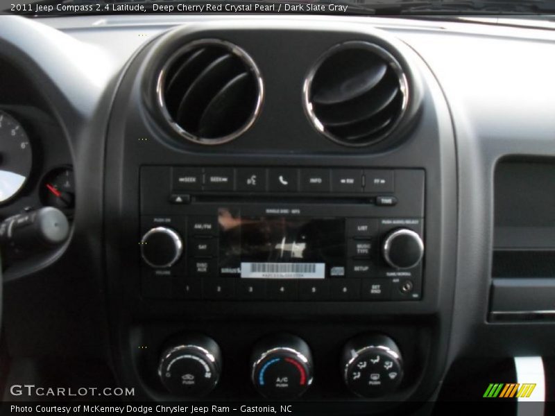 Deep Cherry Red Crystal Pearl / Dark Slate Gray 2011 Jeep Compass 2.4 Latitude