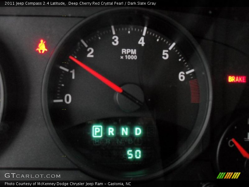 Deep Cherry Red Crystal Pearl / Dark Slate Gray 2011 Jeep Compass 2.4 Latitude