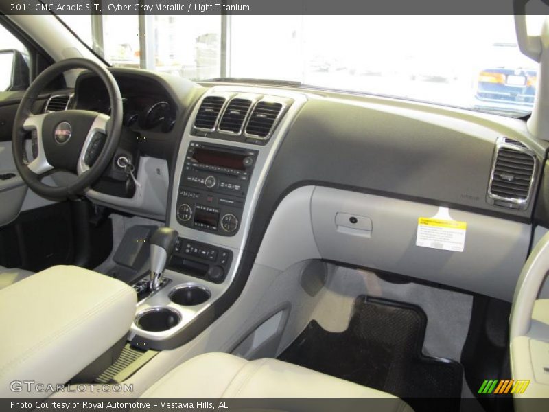 Cyber Gray Metallic / Light Titanium 2011 GMC Acadia SLT