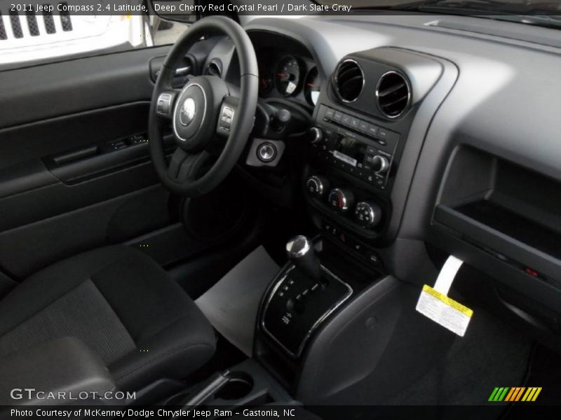 Deep Cherry Red Crystal Pearl / Dark Slate Gray 2011 Jeep Compass 2.4 Latitude